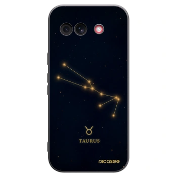 Picasee silikonowe czarne etui na Google Pixel 10a - TAURUS