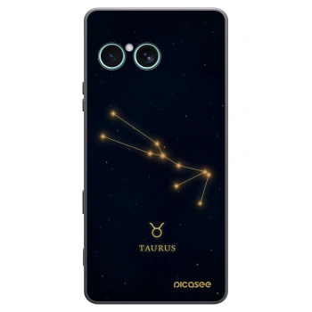 Picasee silikonowe czarne etui na Sony Xperia 10 VII - TAURUS