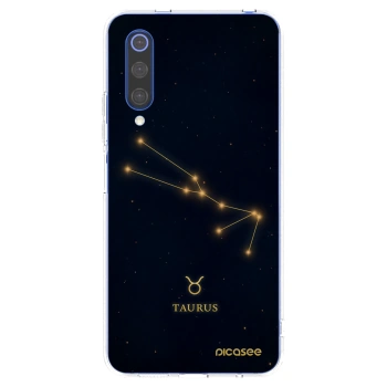 Picasee silikonowe przeźroczyste etui na Xiaomi Mi 9 SE - TAURUS
