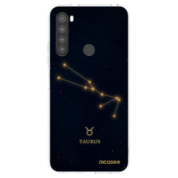 Picasee silikonowe przeźroczyste etui na Xiaomi Redmi Note 8 - TAURUS