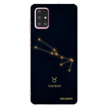 Picasee silikonowe przeźroczyste etui na Samsung Galaxy A71 A715F - TAURUS