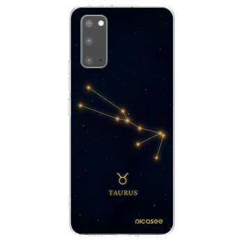 Picasee silikonowe przeźroczyste etui na Samsung Galaxy S20 G980F - TAURUS