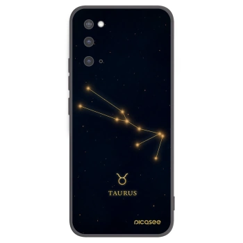Picasee silikonowe czarne etui na Samsung Galaxy S20 G980F - TAURUS