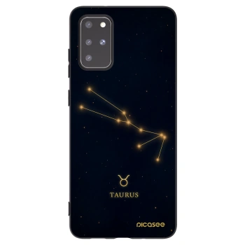 Picasee silikonowe czarne etui na Samsung Galaxy S20+ G985F - TAURUS
