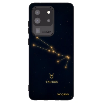 Picasee silikonowe czarne etui na Samsung Galaxy S20 Ultra 5G G988F - TAURUS