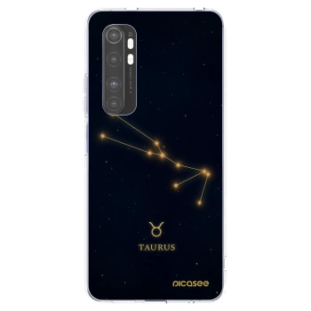Picasee silikonowe przeźroczyste etui na Xiaomi Mi Note 10 Lite - TAURUS