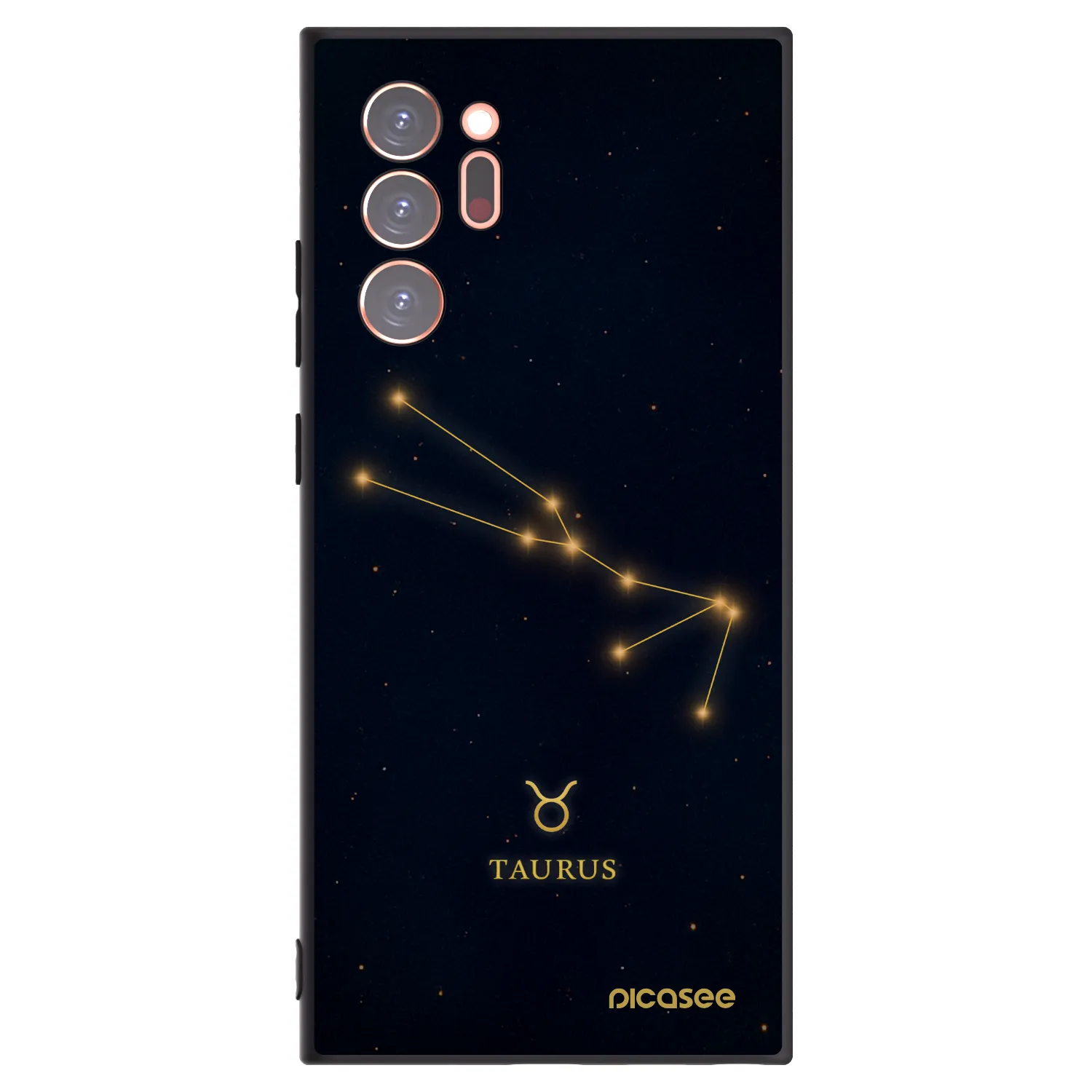 Picasee silikonowe czarne etui na Samsung Galaxy Note 20 Ultra - TAURUS