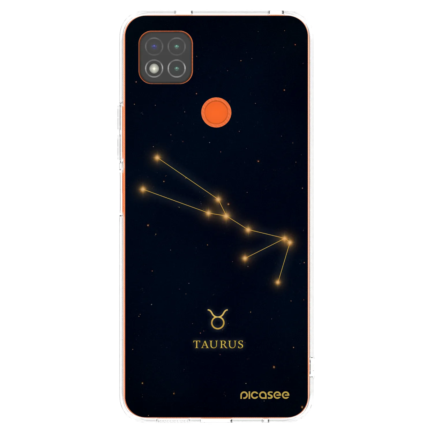Picasee silikonowe przeźroczyste etui na Xiaomi Redmi 9C - TAURUS