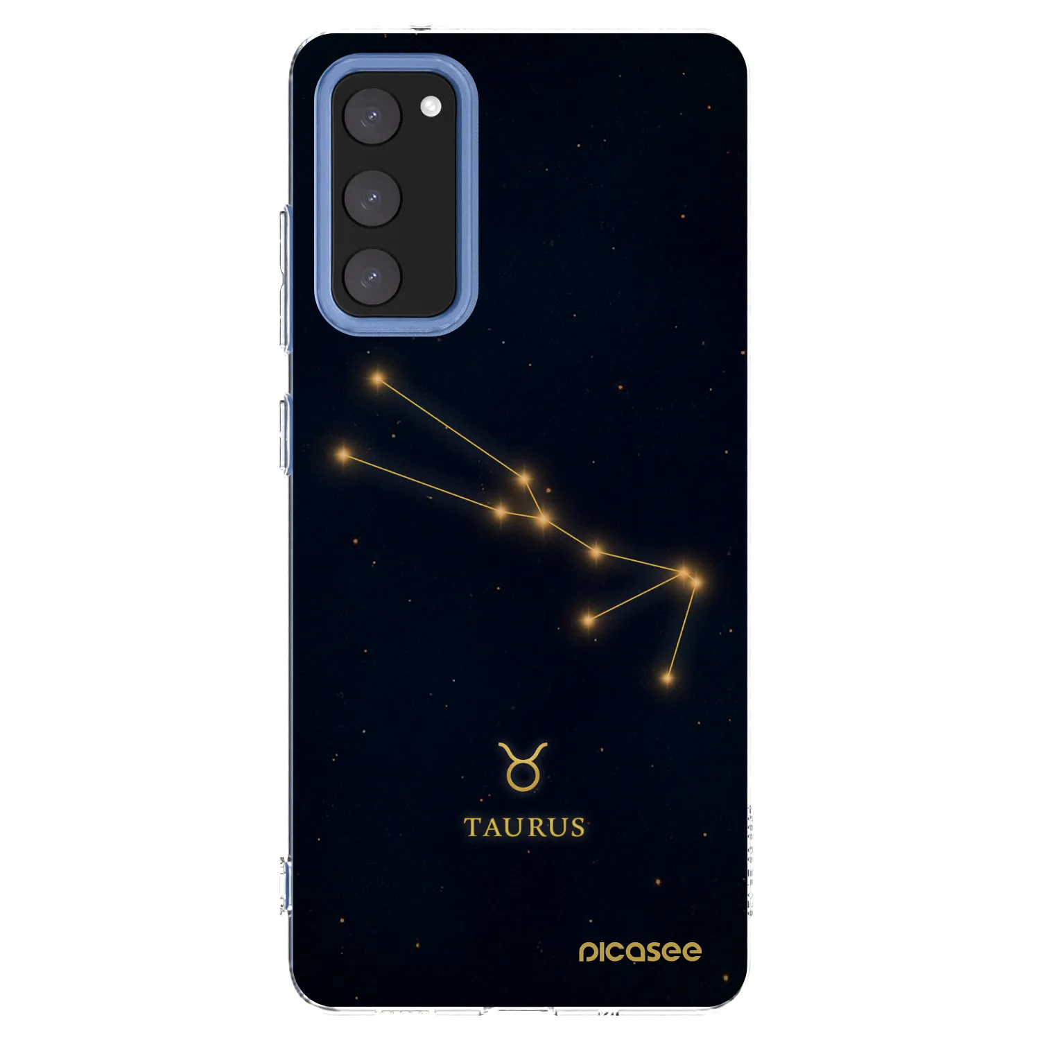 Picasee silikonowe przeźroczyste etui na Samsung Galaxy S20 FE - TAURUS