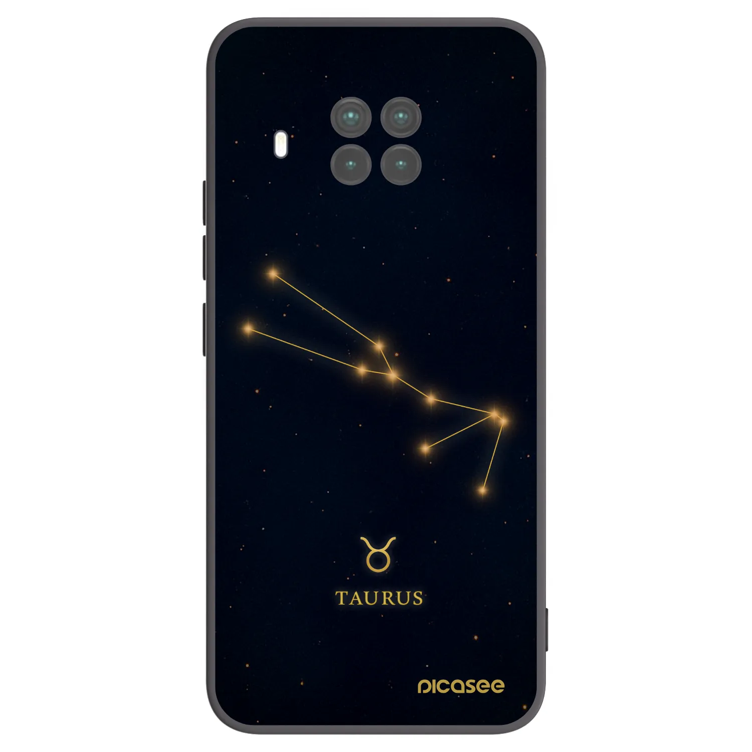 Picasee silikonowe czarne etui na Xiaomi Mi 10T Lite - TAURUS