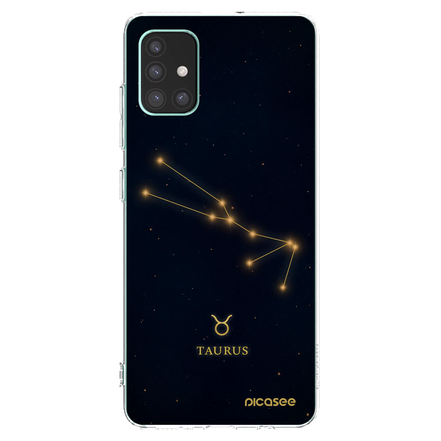 Picasee silikonowe przeźroczyste etui na Samsung Galaxy M51 M515F - TAURUS