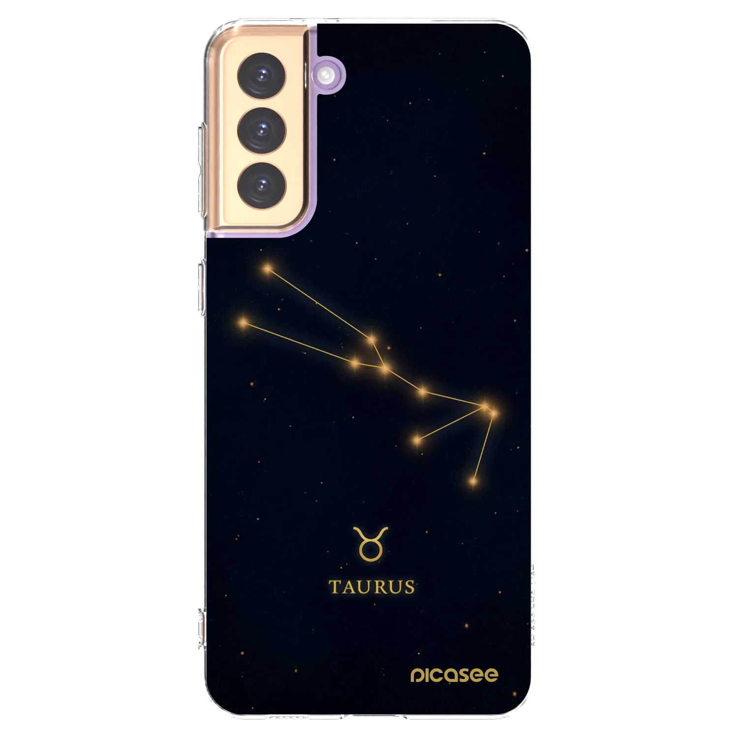 Picasee silikonowe przeźroczyste etui na Samsung Galaxy S21+ 5G G996F - TAURUS