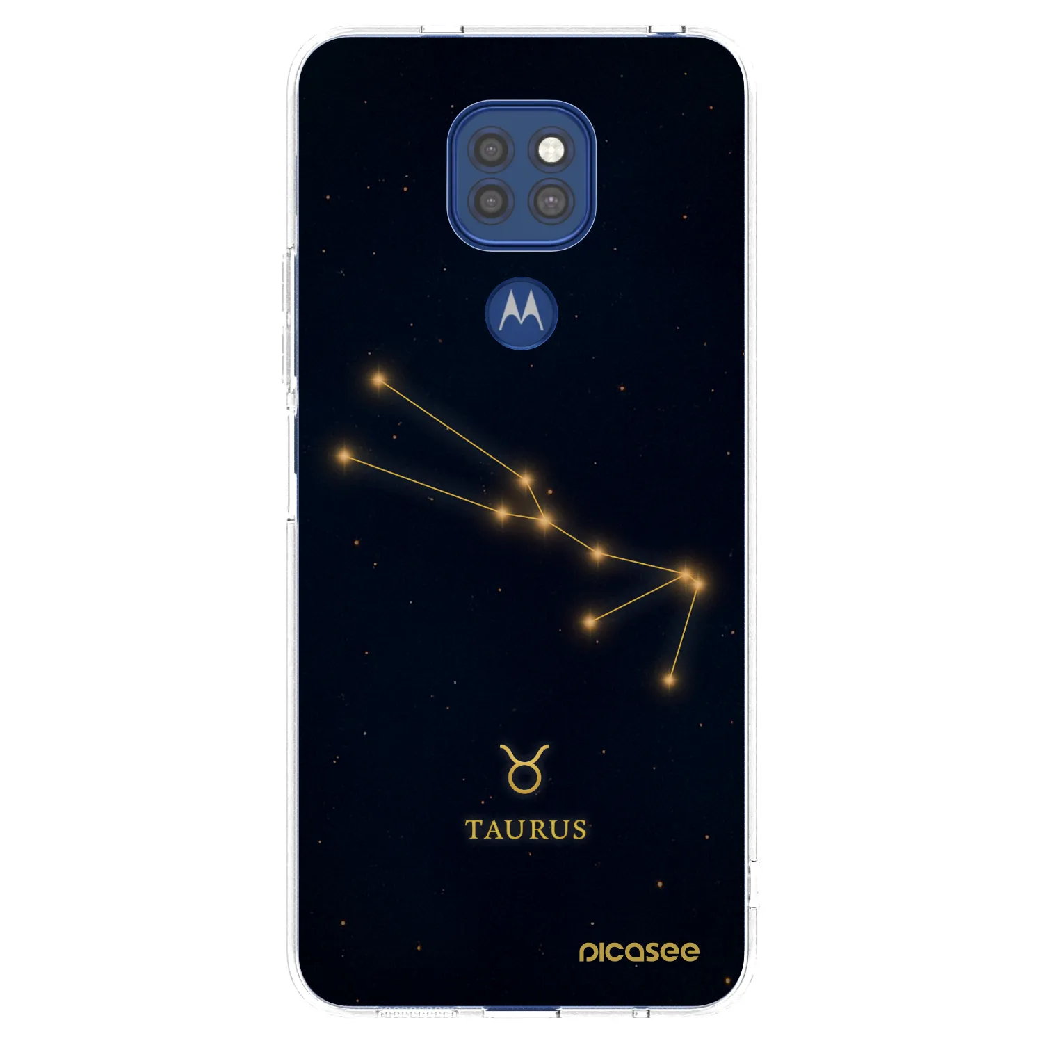 Picasee silikonowe przeźroczyste etui na Motorola Moto G9 Play - TAURUS