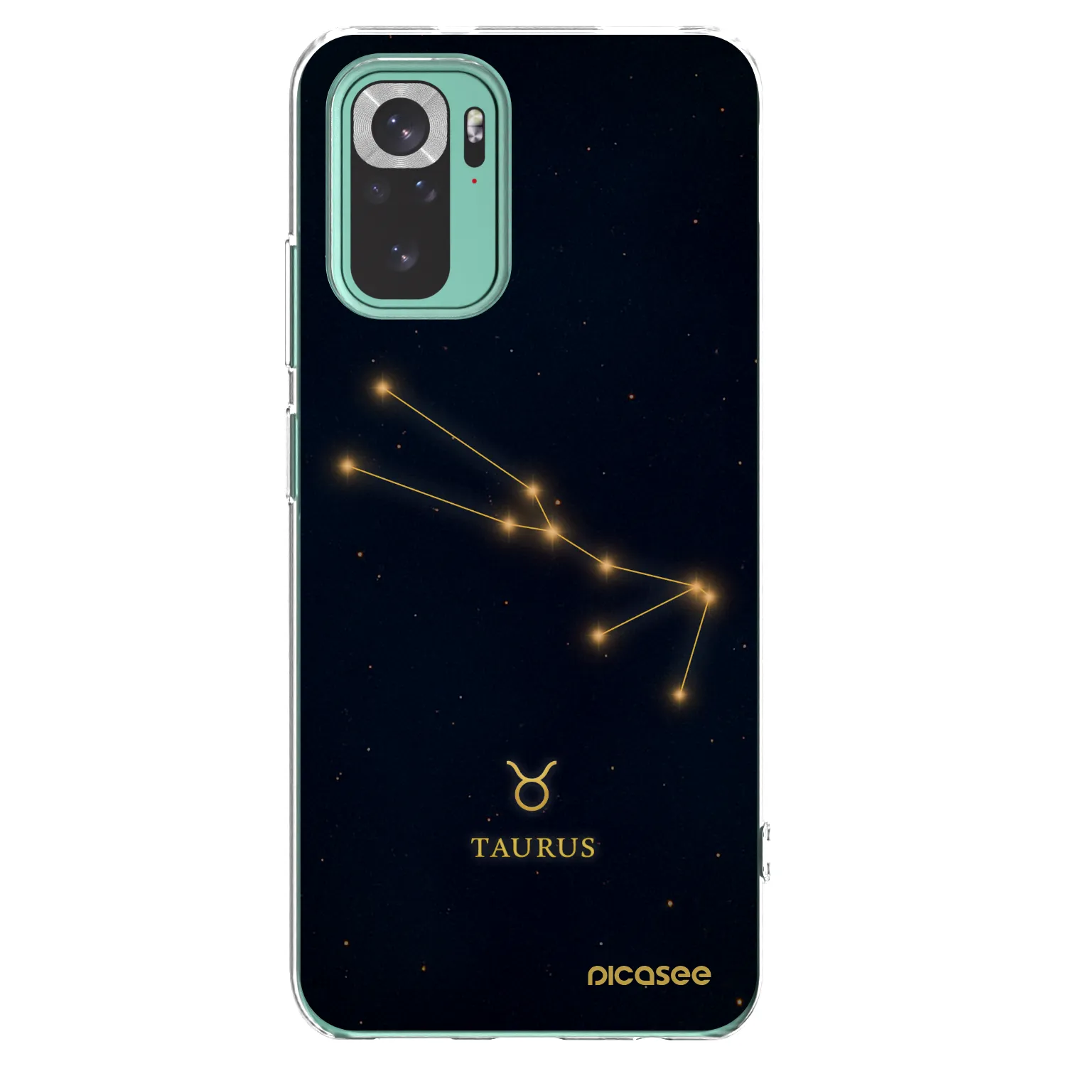 Picasee silikonowe przeźroczyste etui na Xiaomi Redmi Note 10 Pro - TAURUS
