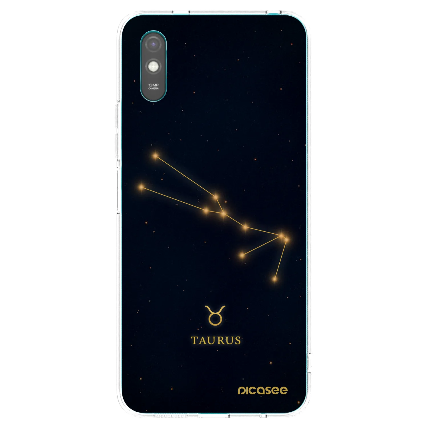 Picasee silikonowe przeźroczyste etui na Xiaomi Redmi 9AT - TAURUS