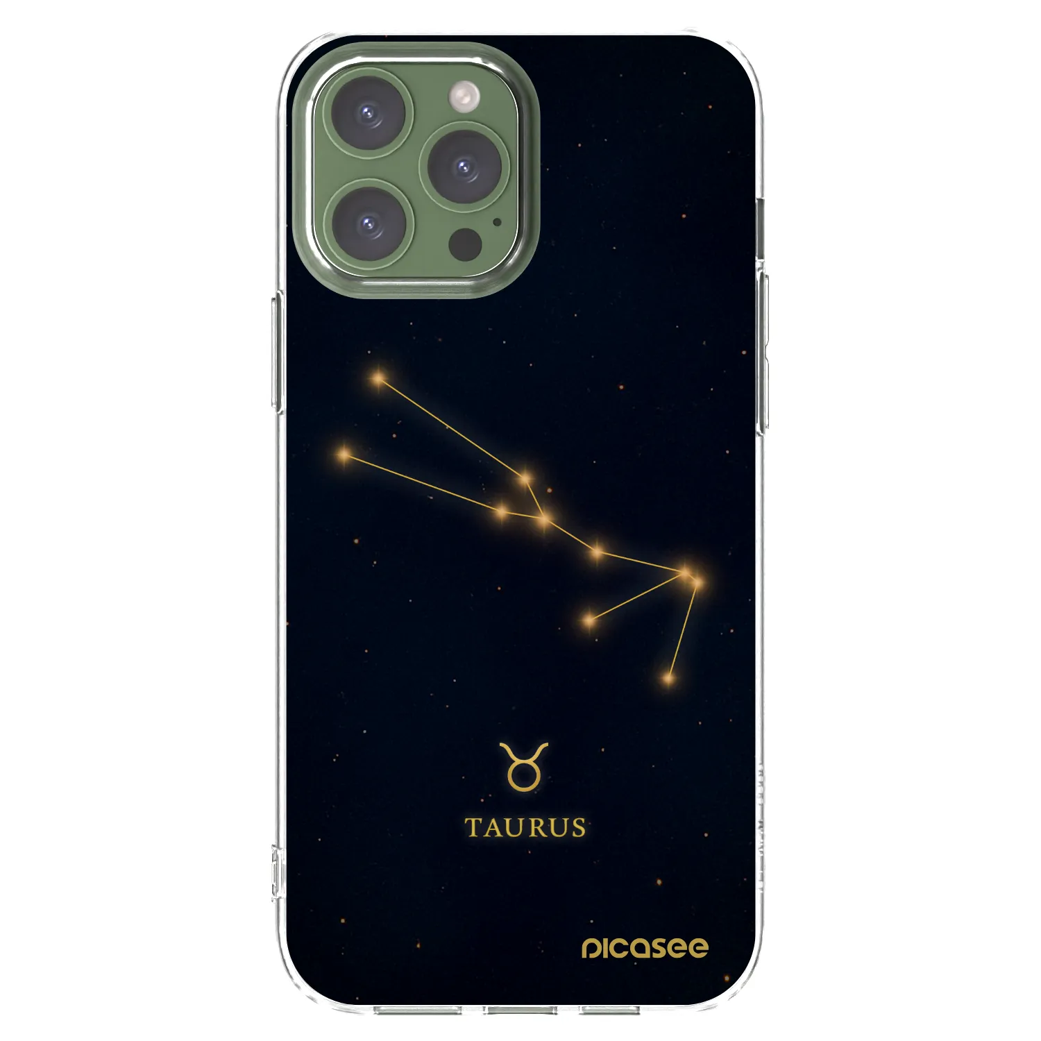 Picasee silikonowe przeźroczyste etui na Apple iPhone 13 Pro Max - TAURUS