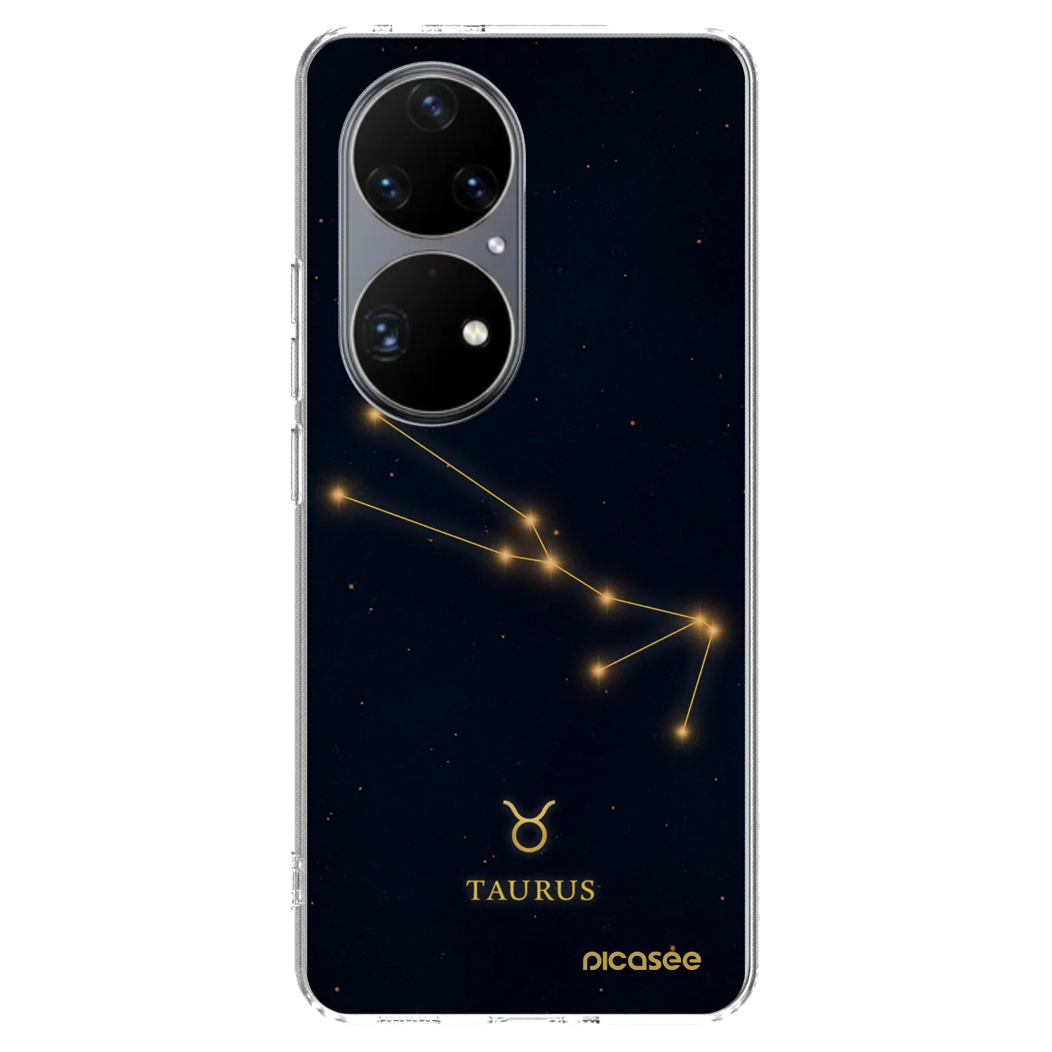 Picasee silikonowe przeźroczyste etui na Huawei P50 - TAURUS