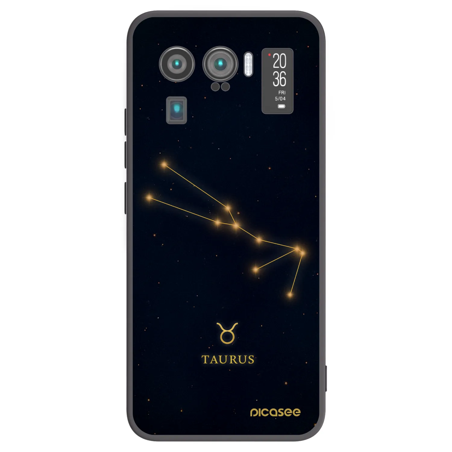 Picasee silikonowe czarne etui na Xiaomi Mi 11 Ultra - TAURUS