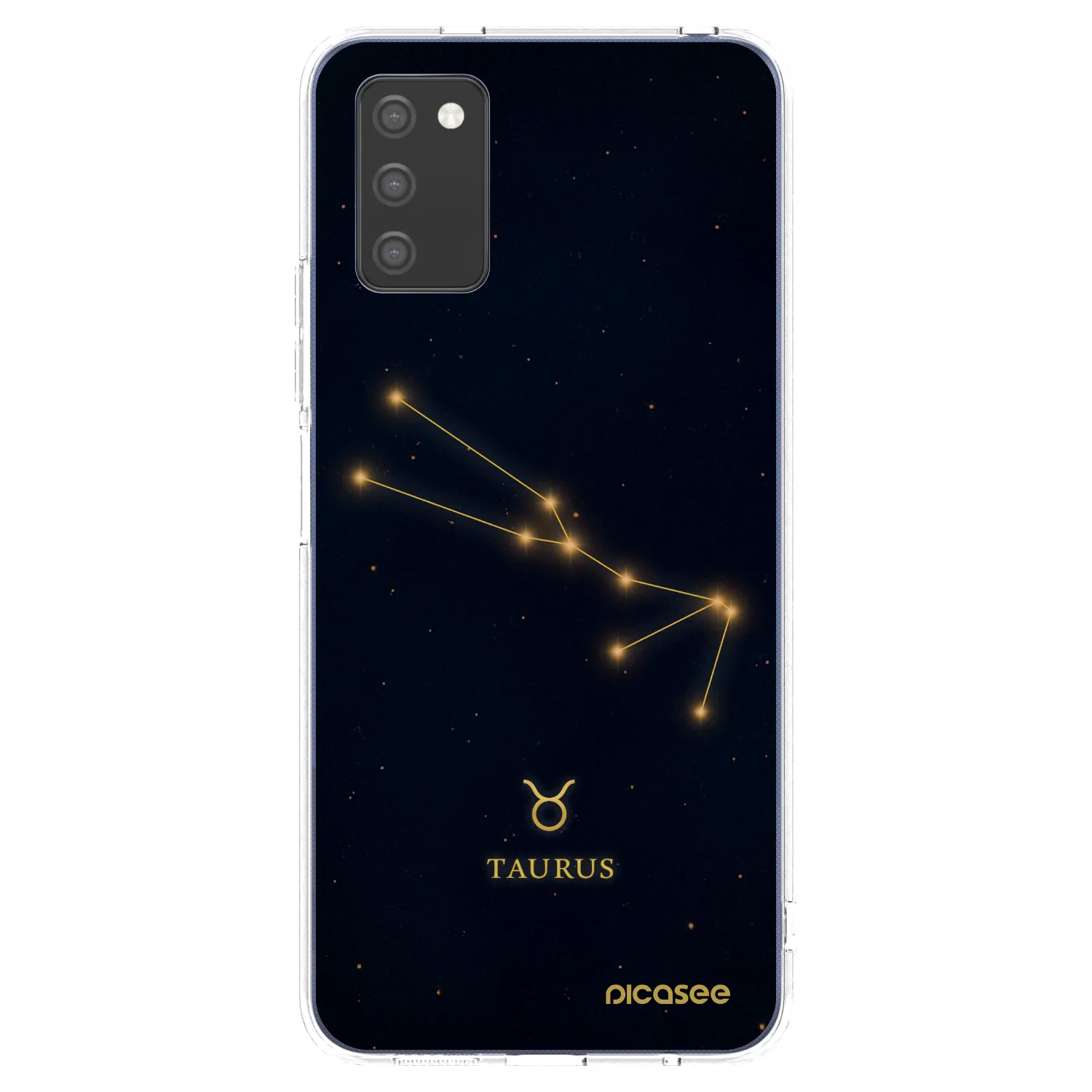 Picasee silikonowe przeźroczyste etui na Samsung Galaxy A02s A025G - TAURUS