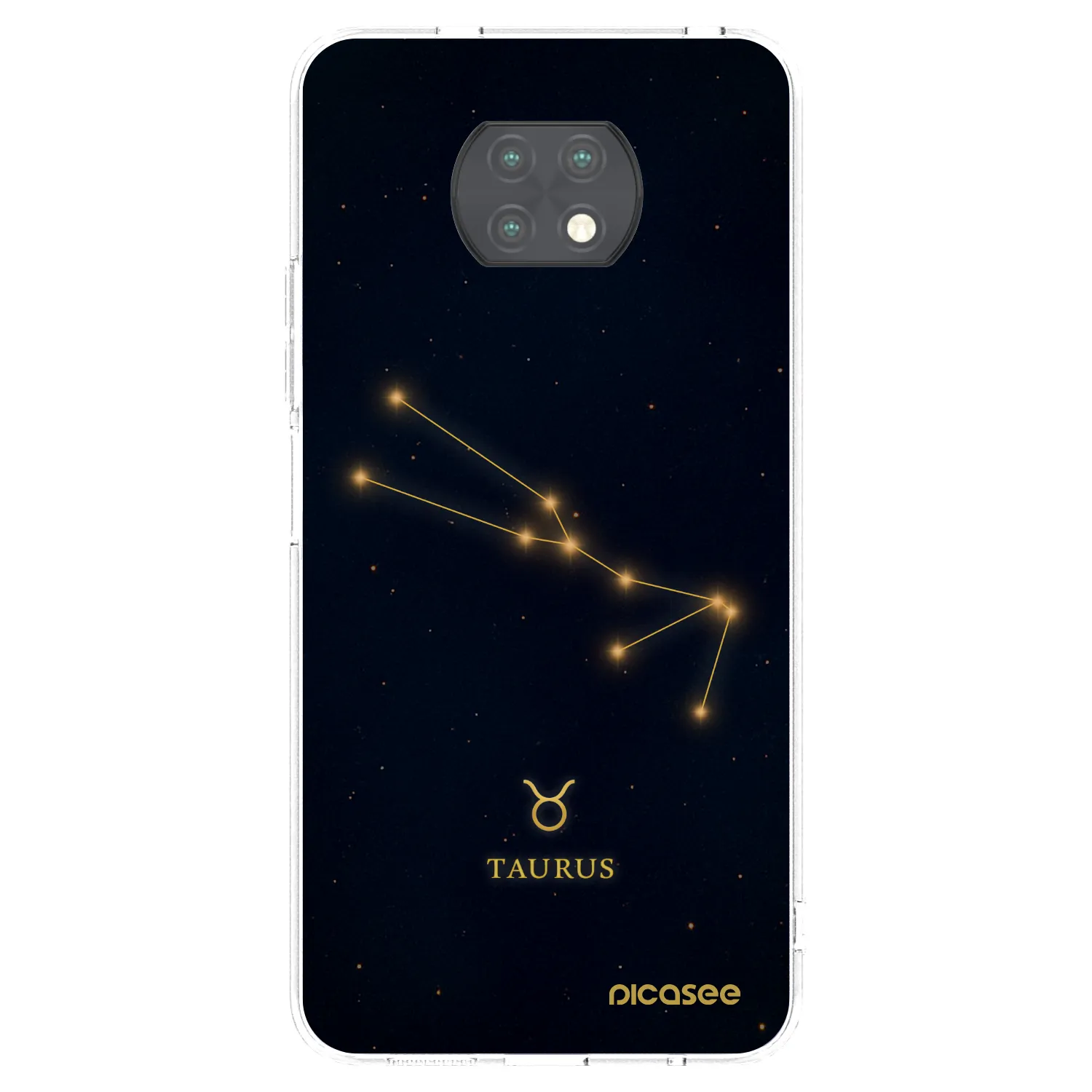 Picasee silikonowe przeźroczyste etui na Xiaomi Redmi Note 9T - TAURUS