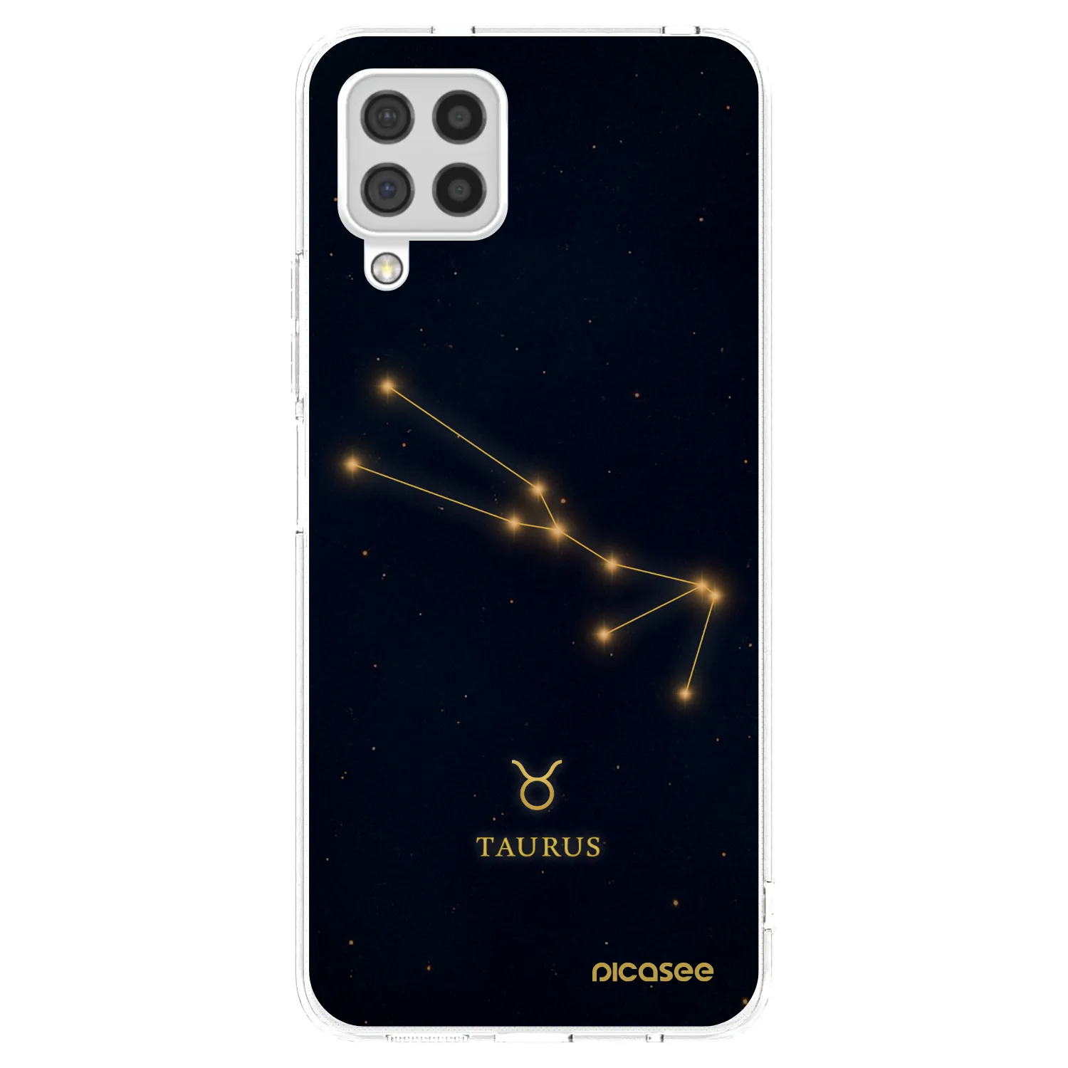 Picasee silikonowe przeźroczyste etui na Samsung Galaxy A22 A225F 4G - TAURUS