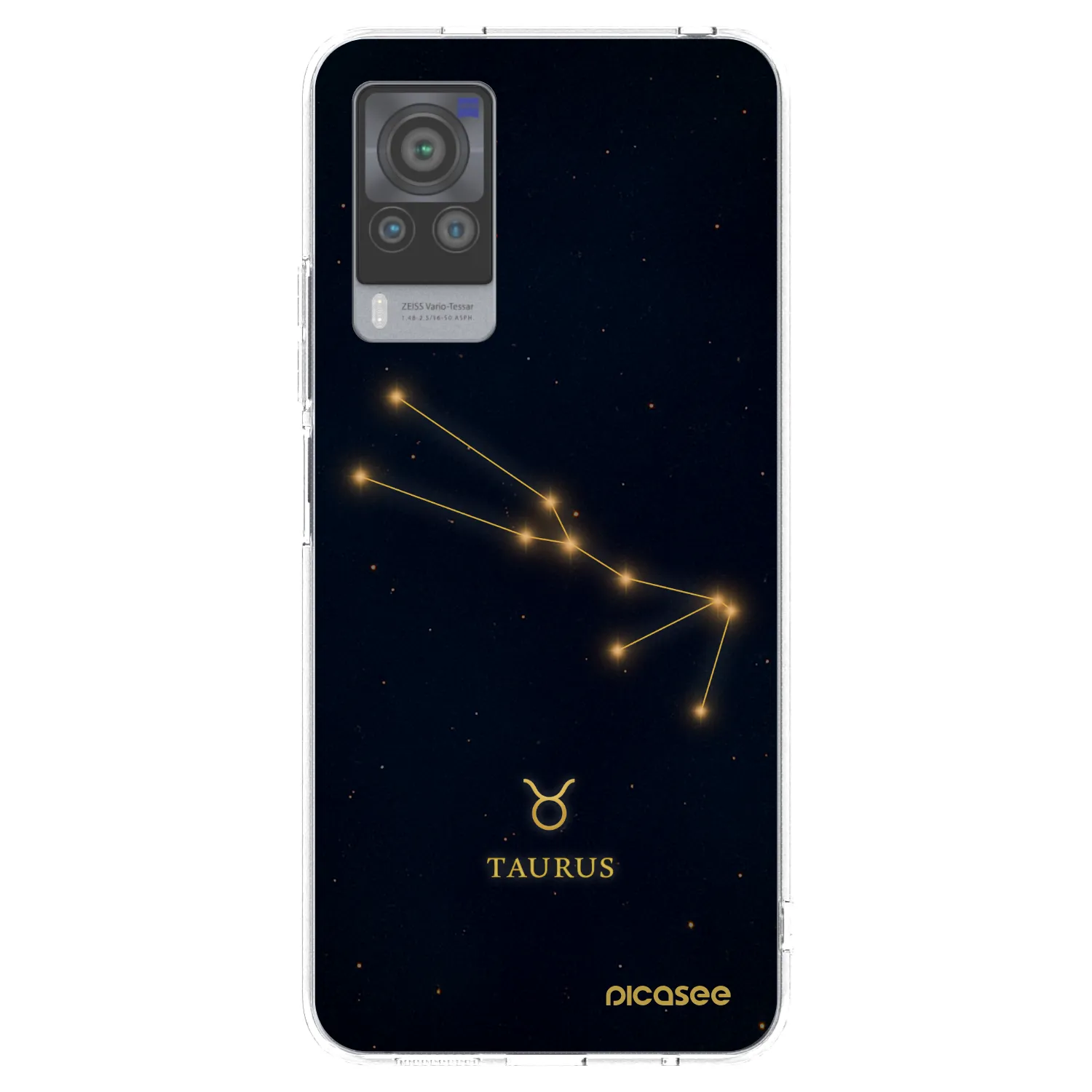Picasee silikonowe przeźroczyste etui na Vivo X60 Pro 5G - TAURUS
