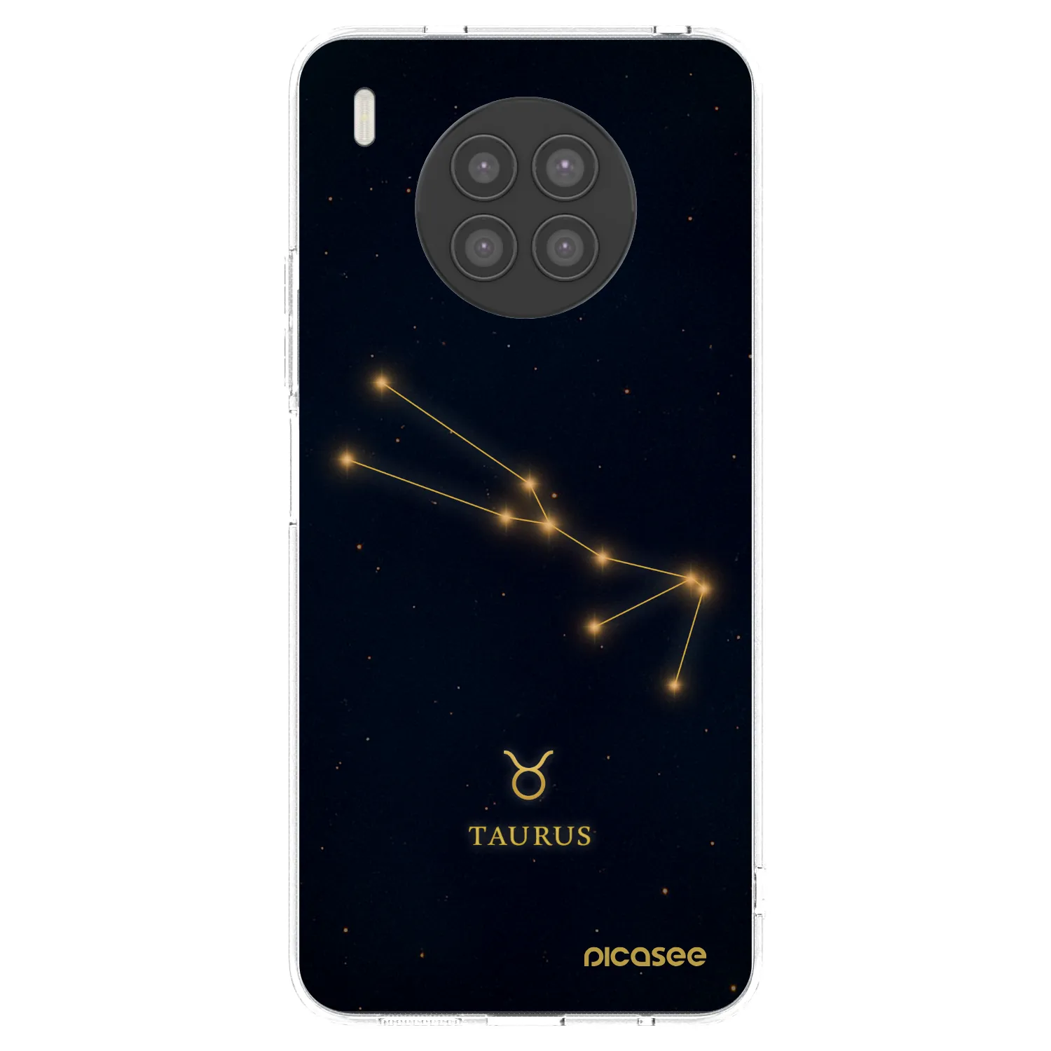 Picasee silikonowe przeźroczyste etui na Huawei Nova 8i - TAURUS