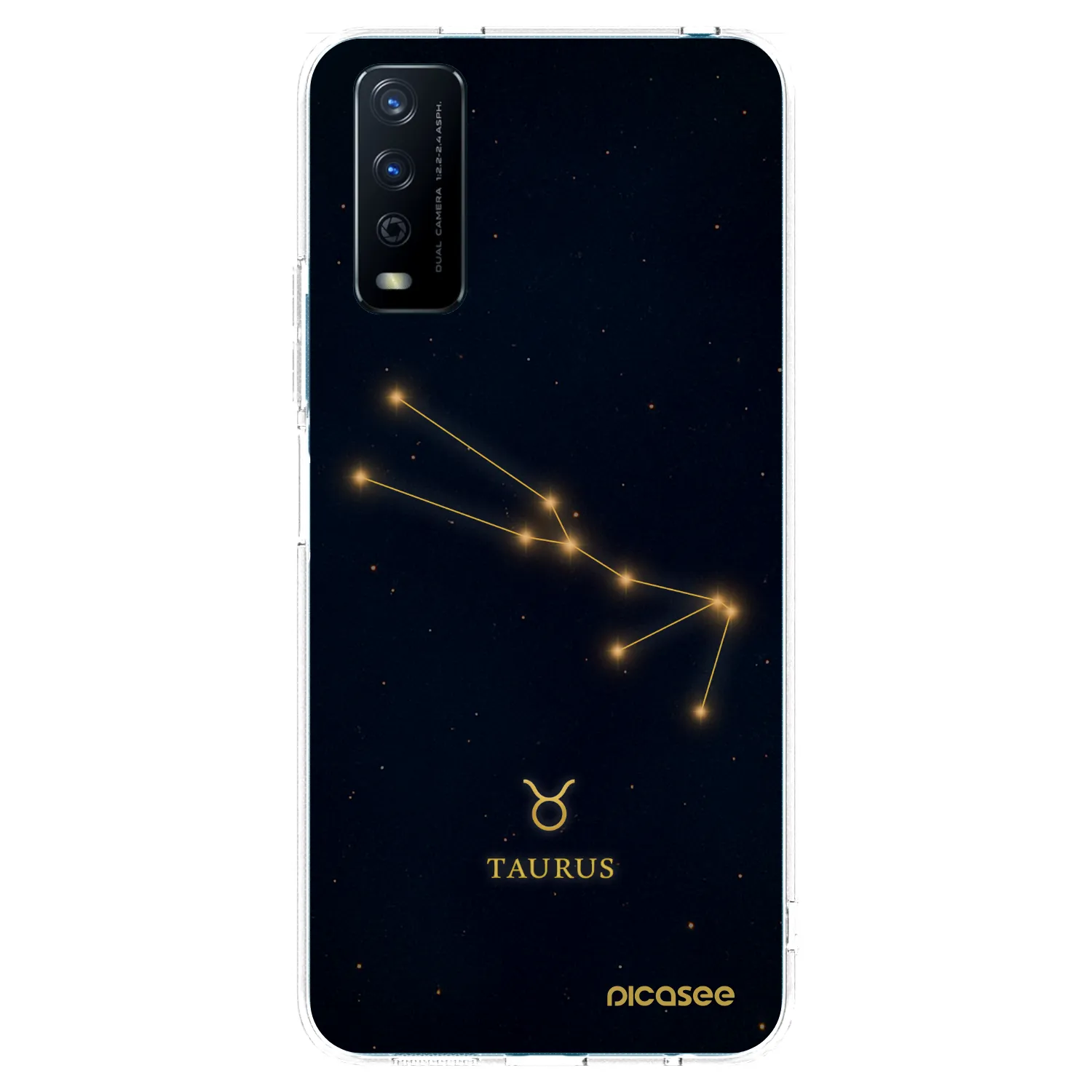 Picasee silikonowe przeźroczyste etui na Vivo Y11s - TAURUS