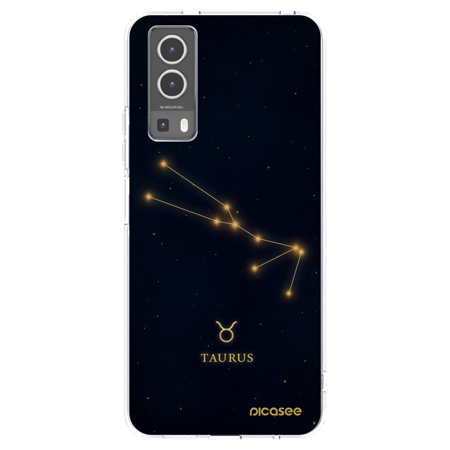Picasee silikonowe przeźroczyste etui na Vivo Y72 5G - TAURUS