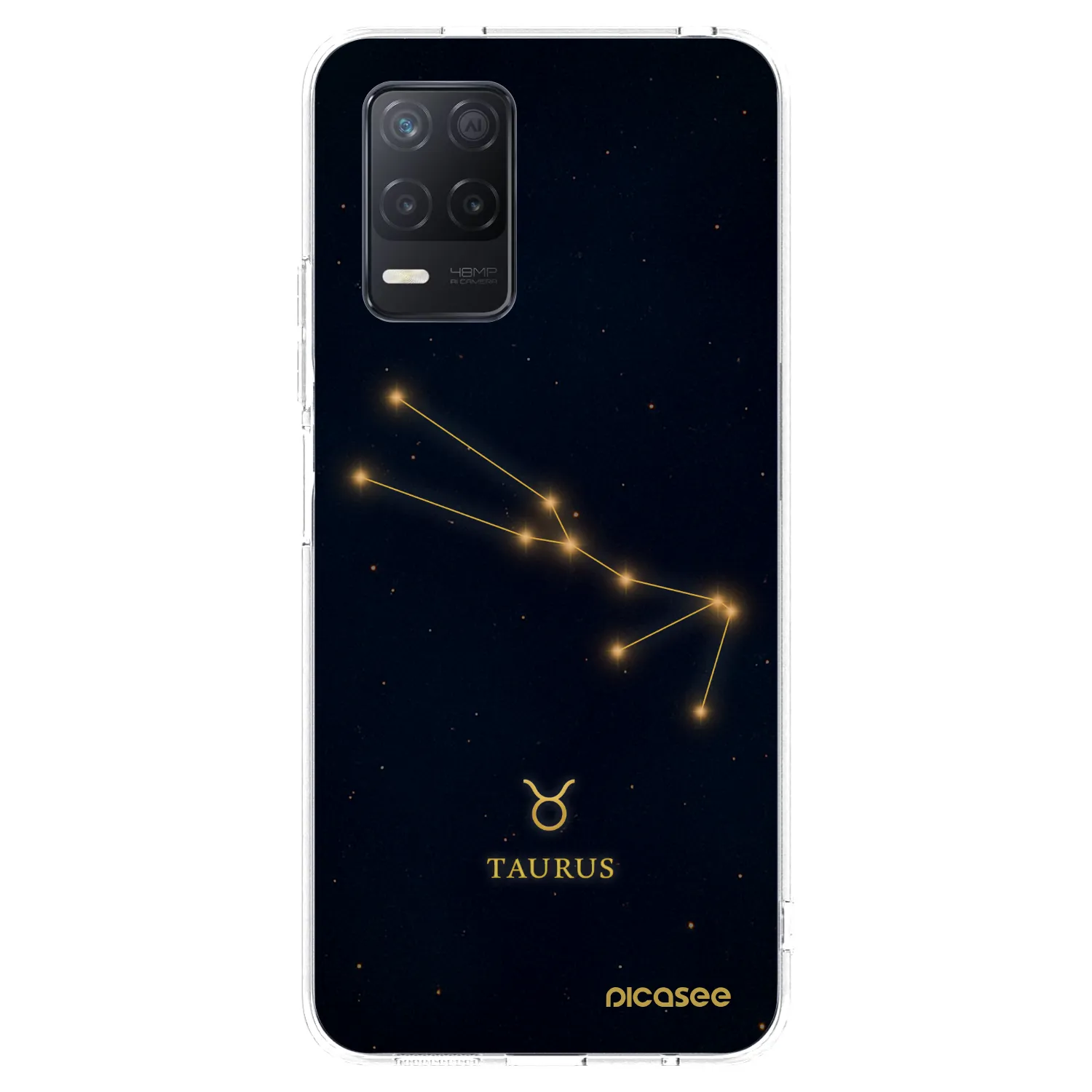 Picasee silikonowe przeźroczyste etui na Realme 8 5G - TAURUS