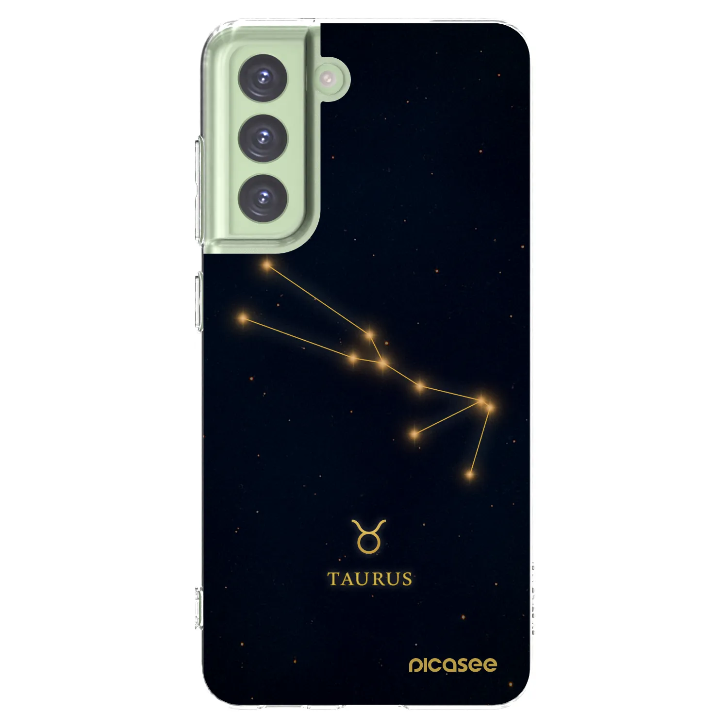 Picasee silikonowe przeźroczyste etui na Samsung Galaxy S21 FE 5G - TAURUS