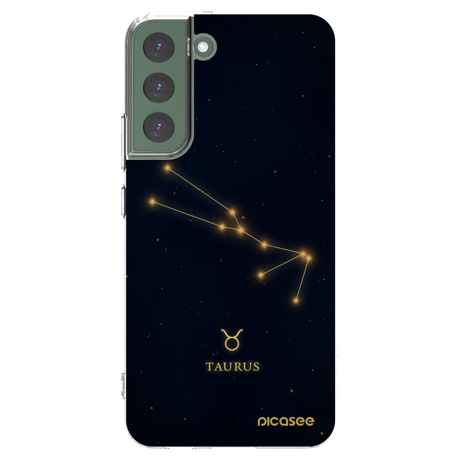 Picasee silikonowe przeźroczyste etui na Samsung Galaxy S22+ 5G - TAURUS