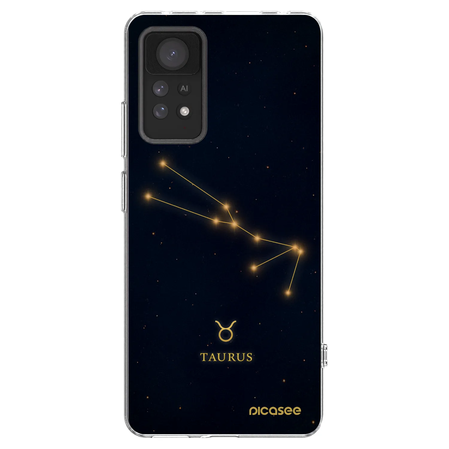 Picasee silikonowe przeźroczyste etui na Xiaomi Redmi Note 11 Pro 5G - TAURUS