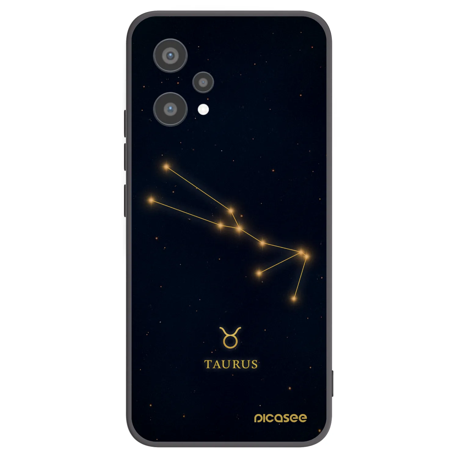 Picasee silikonowe czarne etui na Realme 9 Pro 5G - TAURUS
