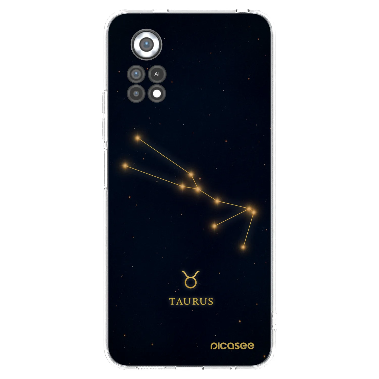 Picasee silikonowe przeźroczyste etui na Xiaomi Poco X4 Pro 5G - TAURUS