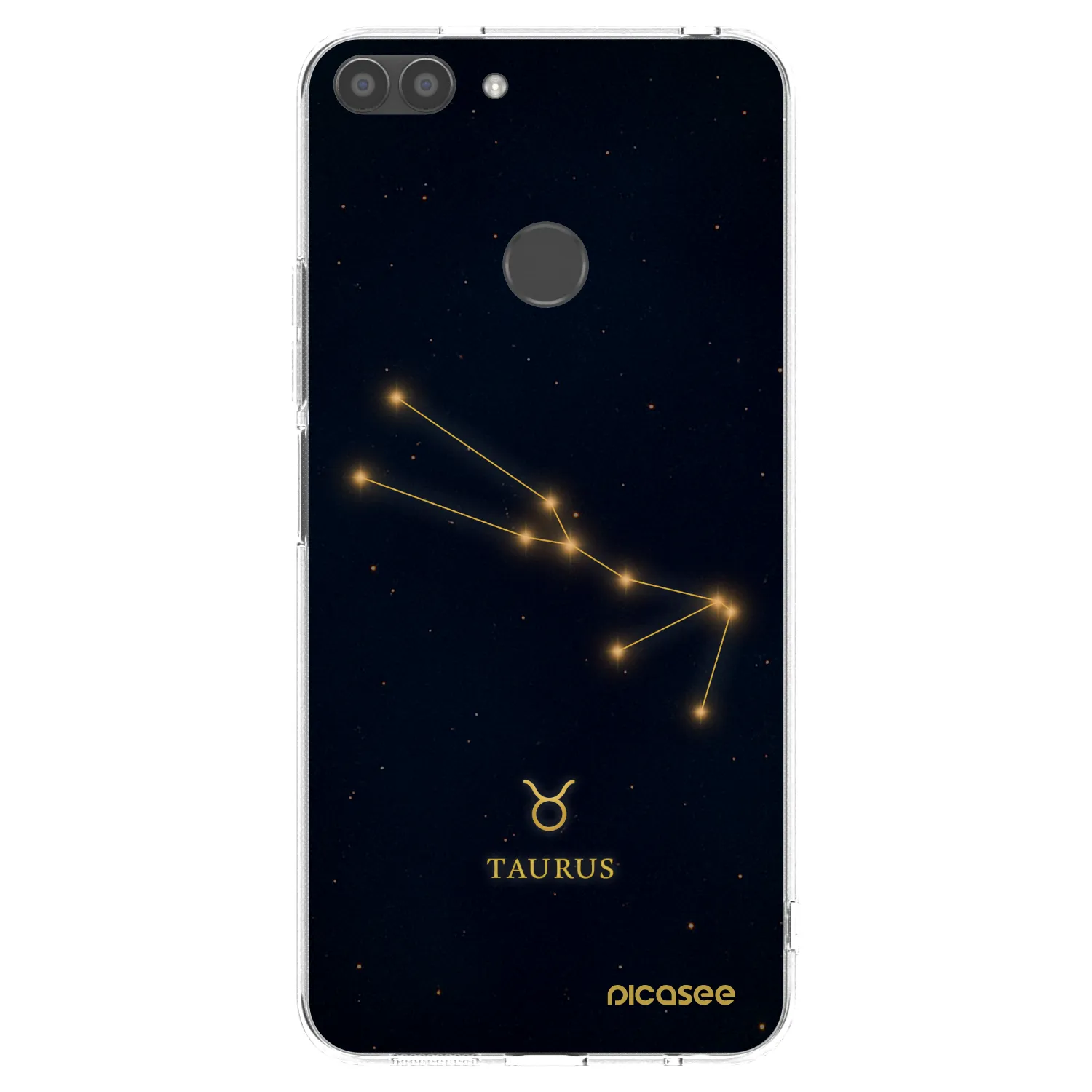 Picasee silikonowe przeźroczyste etui na Huawei P Smart - TAURUS