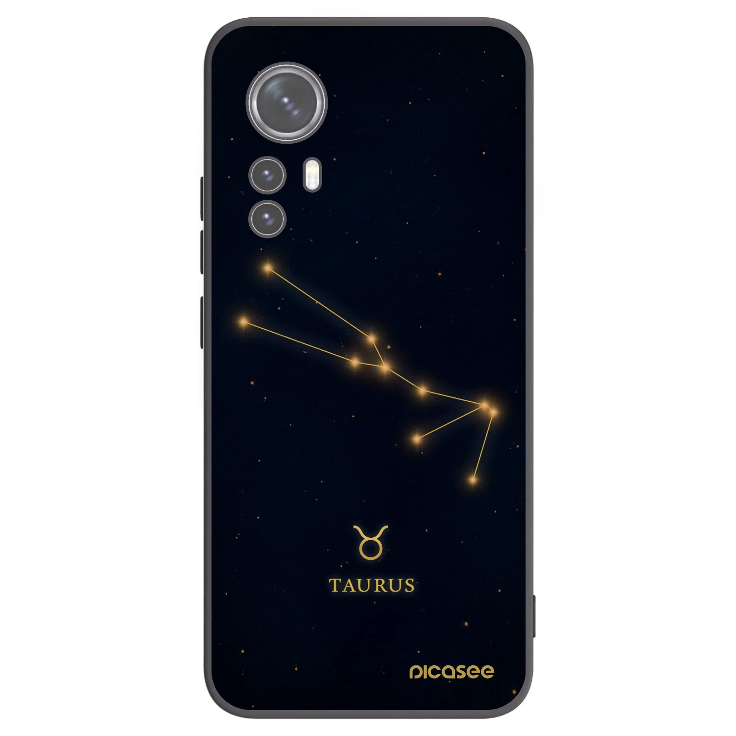 Picasee silikonowe czarne etui na Xiaomi 12X - TAURUS