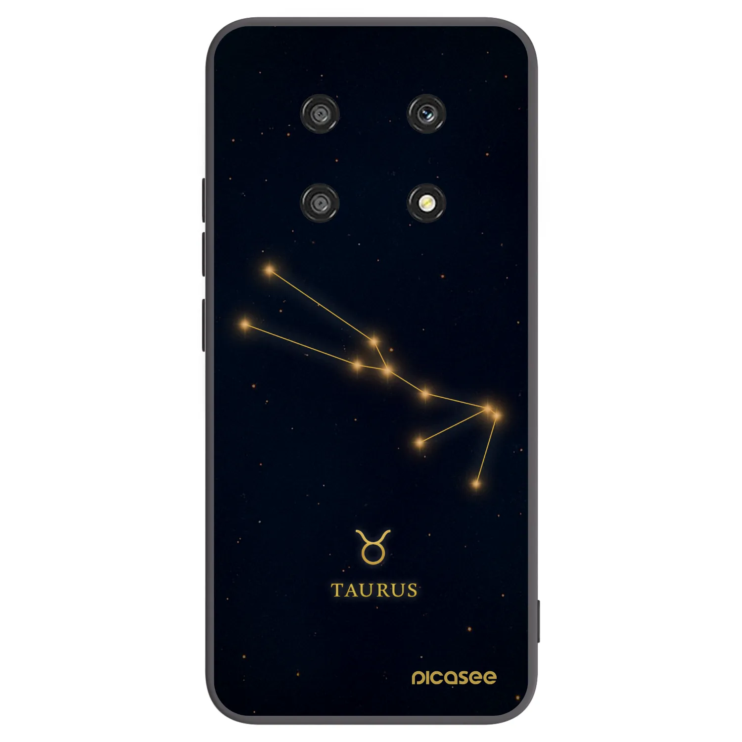 Picasee silikonowe czarne etui na Honor Magic4 Lite 5G - TAURUS
