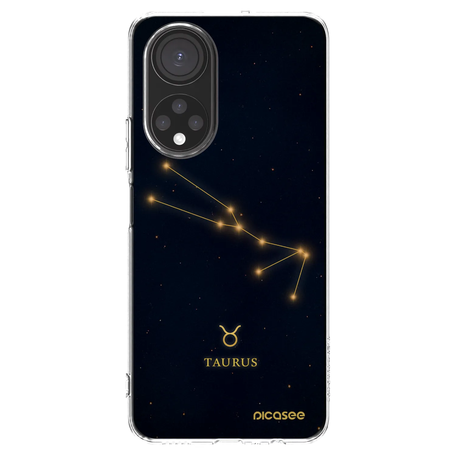 Picasee silikonowe przeźroczyste etui na Honor X7 - TAURUS