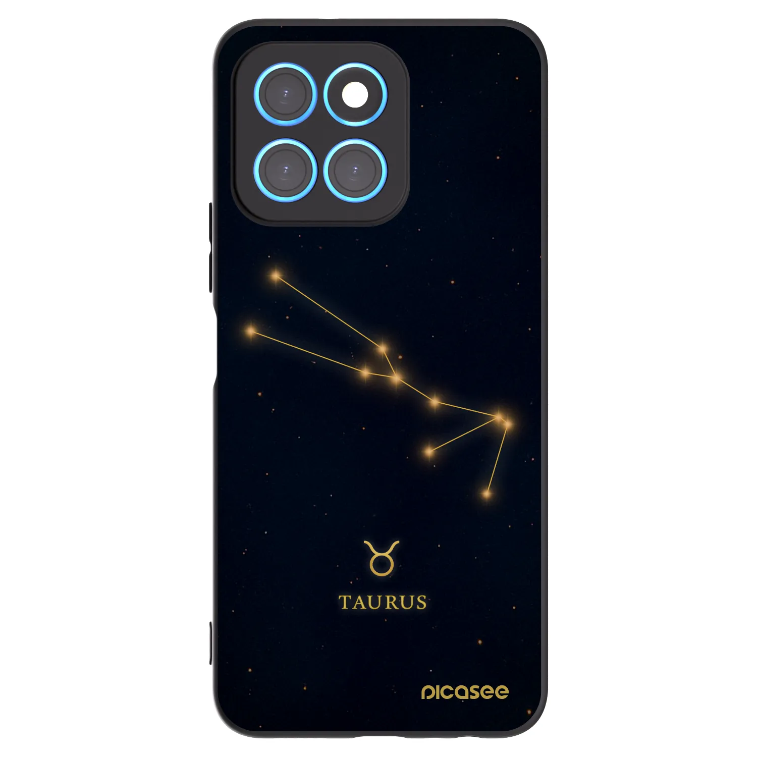 Picasee silikonowe czarne etui na Honor X6 - TAURUS