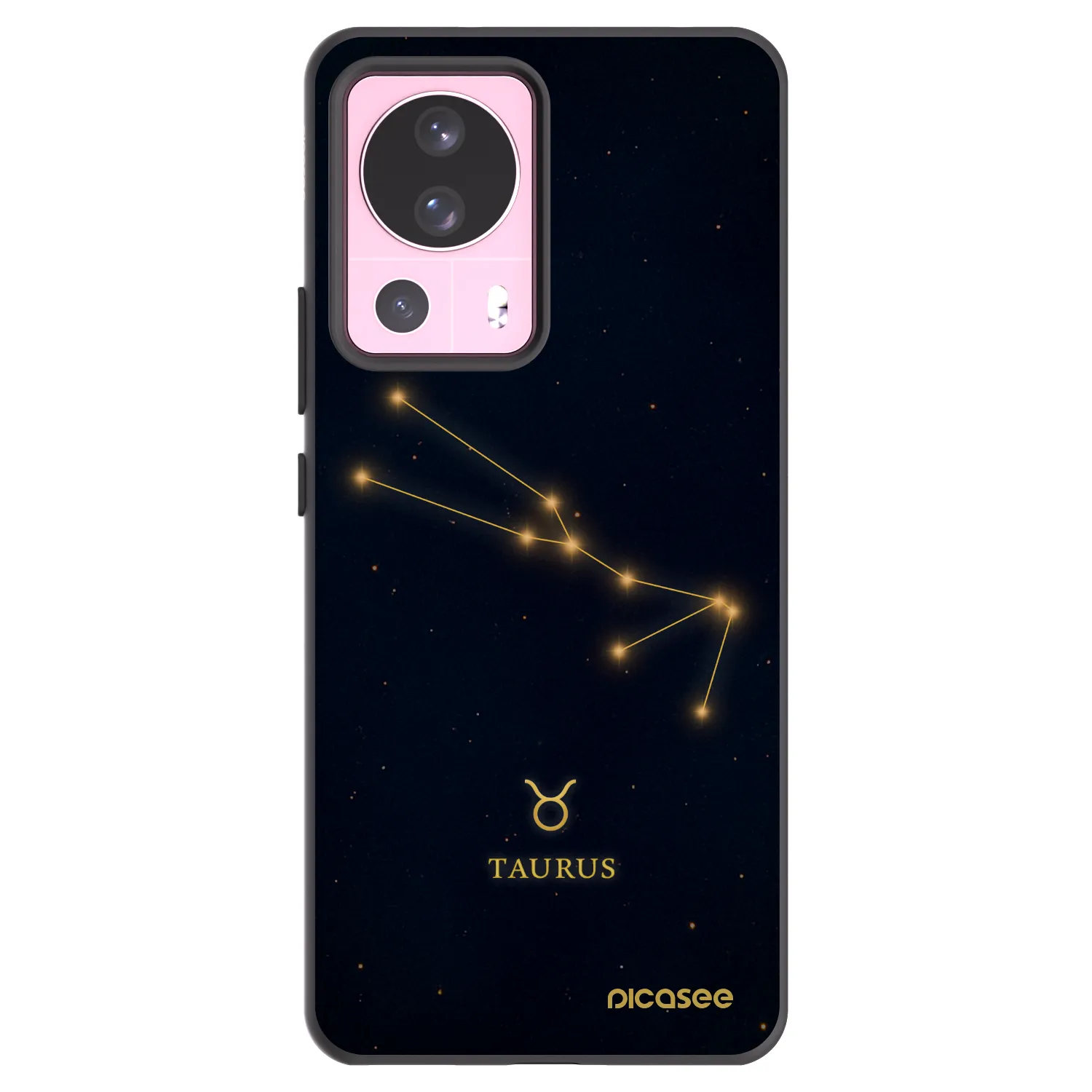 Picasee silikonowe czarne etui na Xiaomi 13 Lite - TAURUS