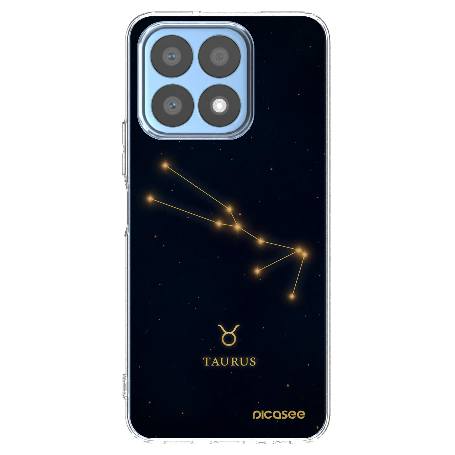 Picasee silikonowe przeźroczyste etui na Honor X8a - TAURUS