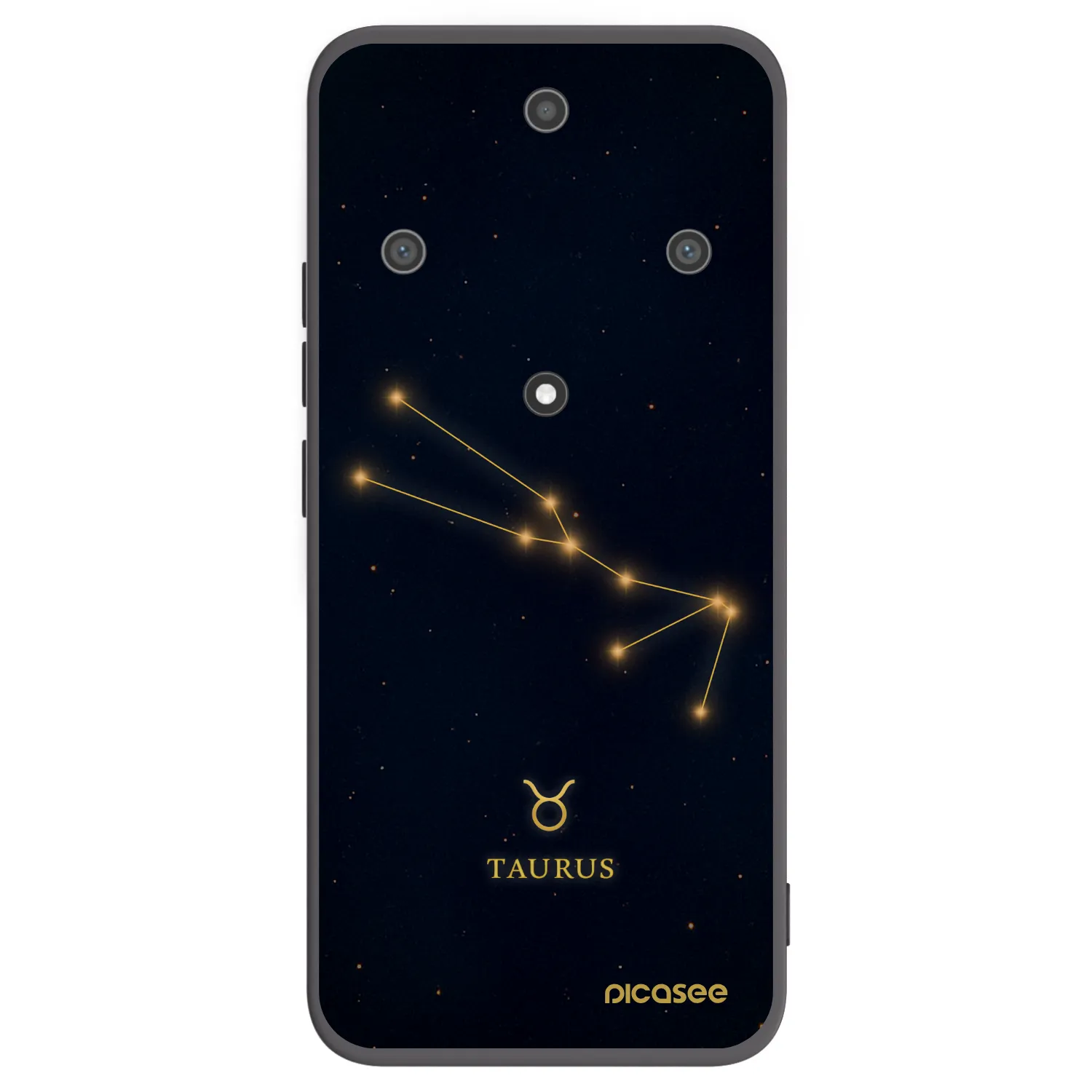 Picasee silikonowe czarne etui na Honor Magic5 Lite 5G - TAURUS