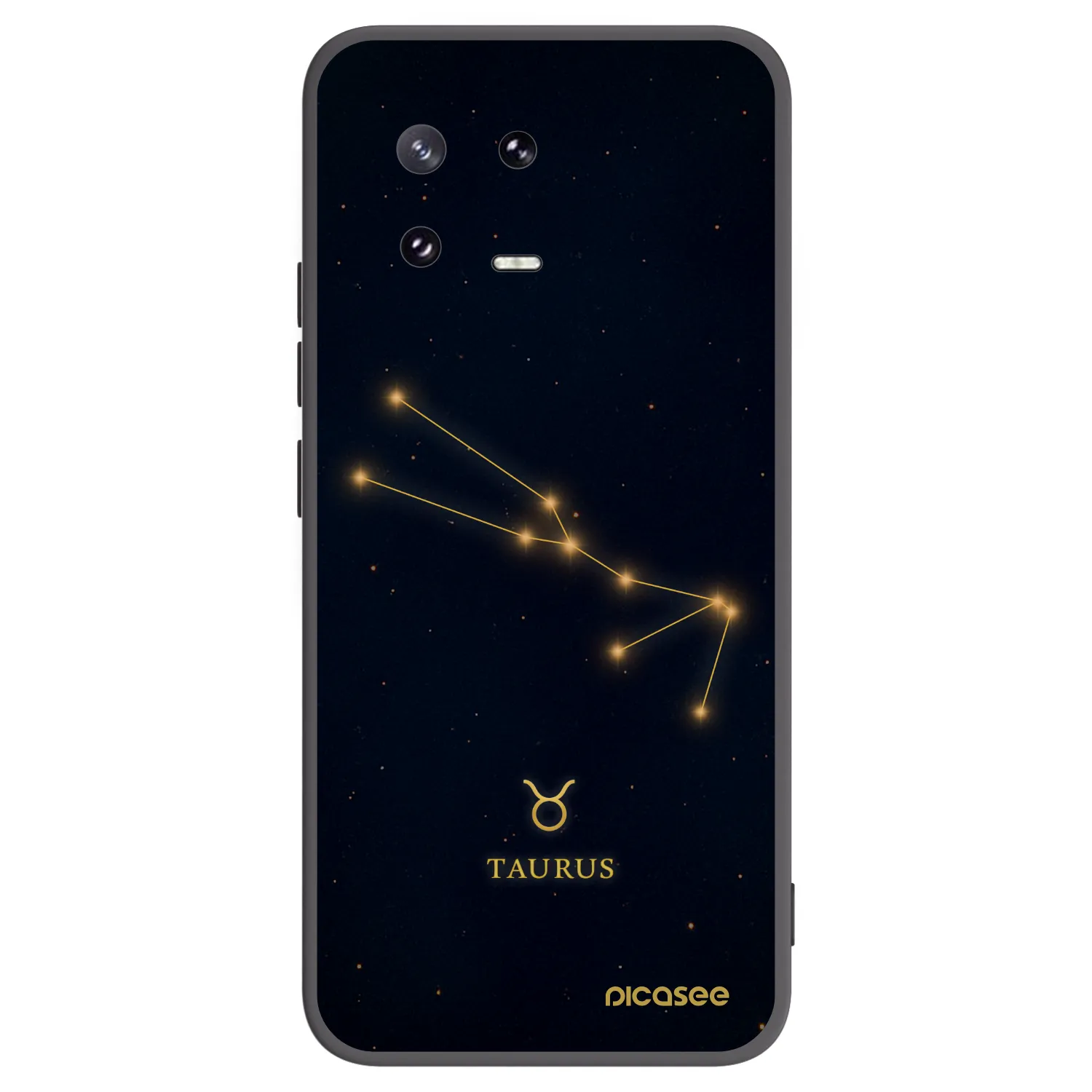 Picasee silikonowe czarne etui na Xiaomi 13 Pro - TAURUS