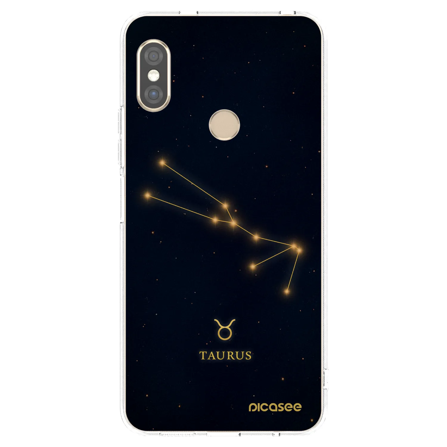 Picasee silikonowe przeźroczyste etui na Xiaomi Redmi Note 5 Global - TAURUS