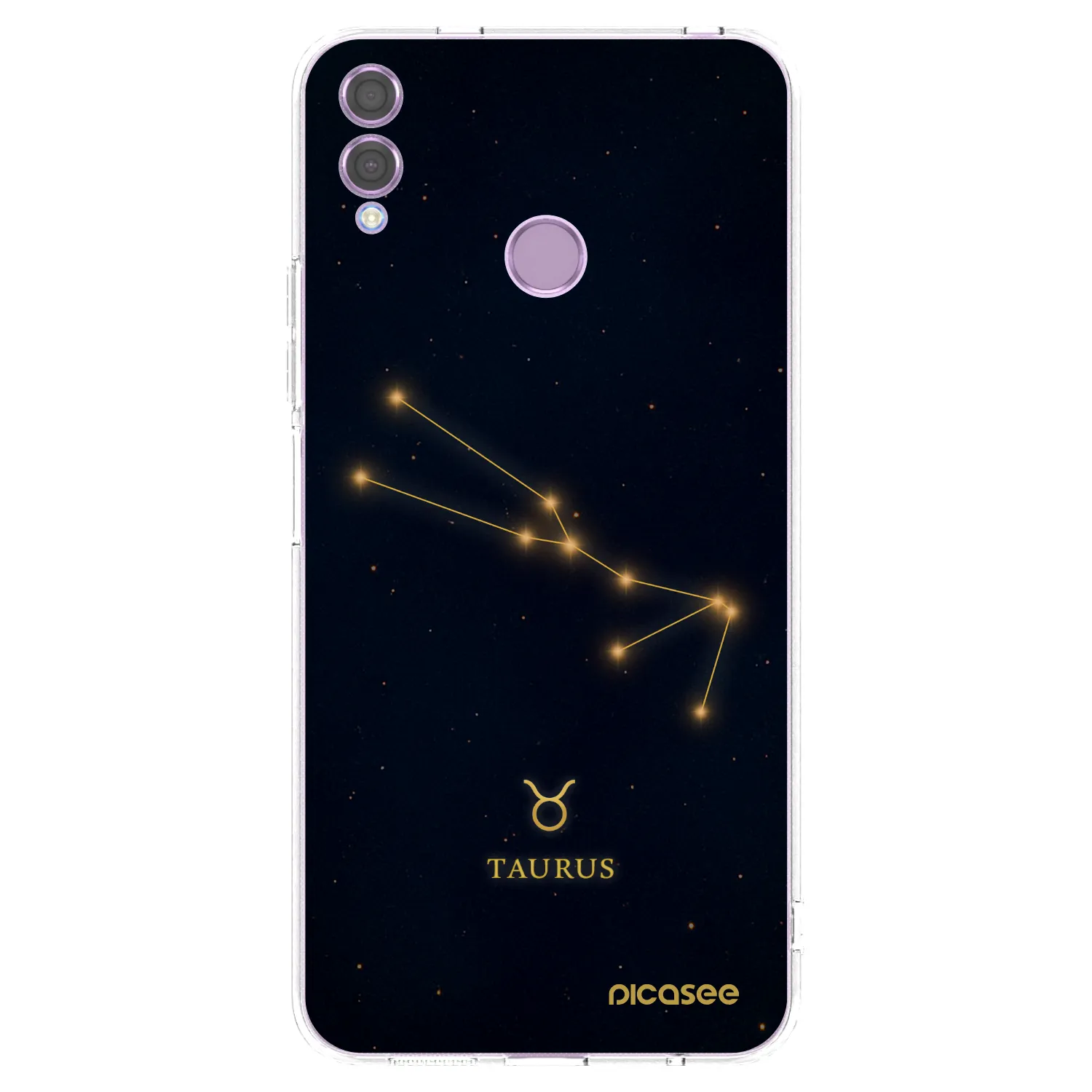 Picasee silikonowe przeźroczyste etui na Honor 8X - TAURUS
