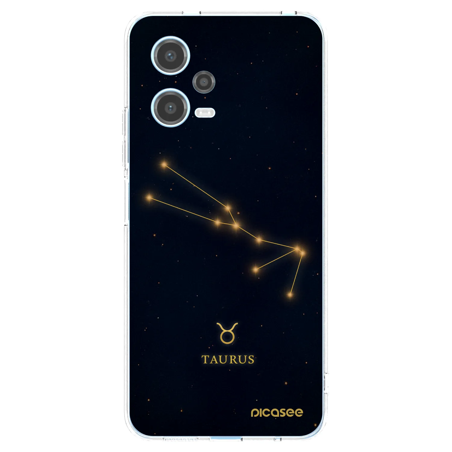 Picasee silikonowe przeźroczyste etui na Xiaomi Redmi Note 12 5G - TAURUS