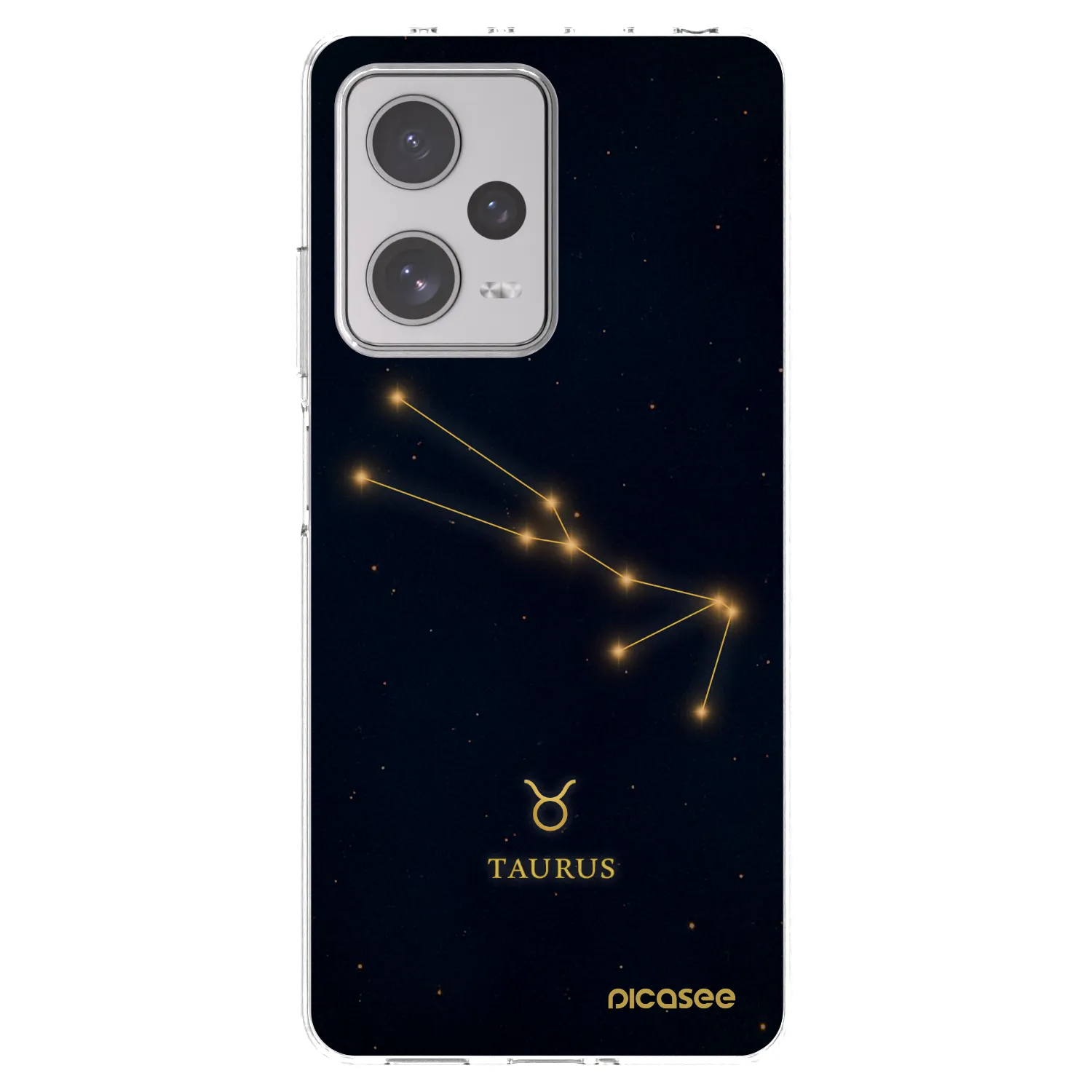Picasee silikonowe przeźroczyste etui na Xiaomi Redmi Note 12 Pro+ 5G - TAURUS