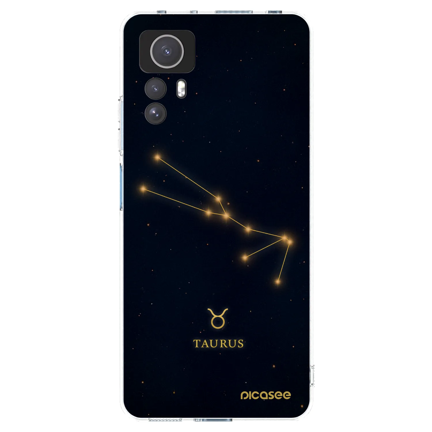 Picasee silikonowe przeźroczyste etui na Xiaomi Redmi Note 12S - TAURUS