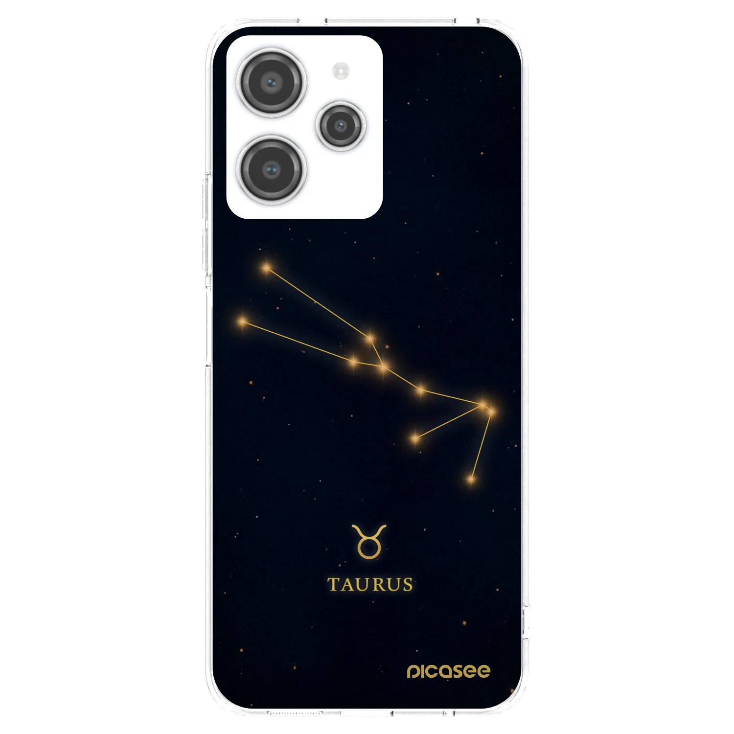 Picasee silikonowe przeźroczyste etui na Xiaomi Redmi 12 4G - TAURUS